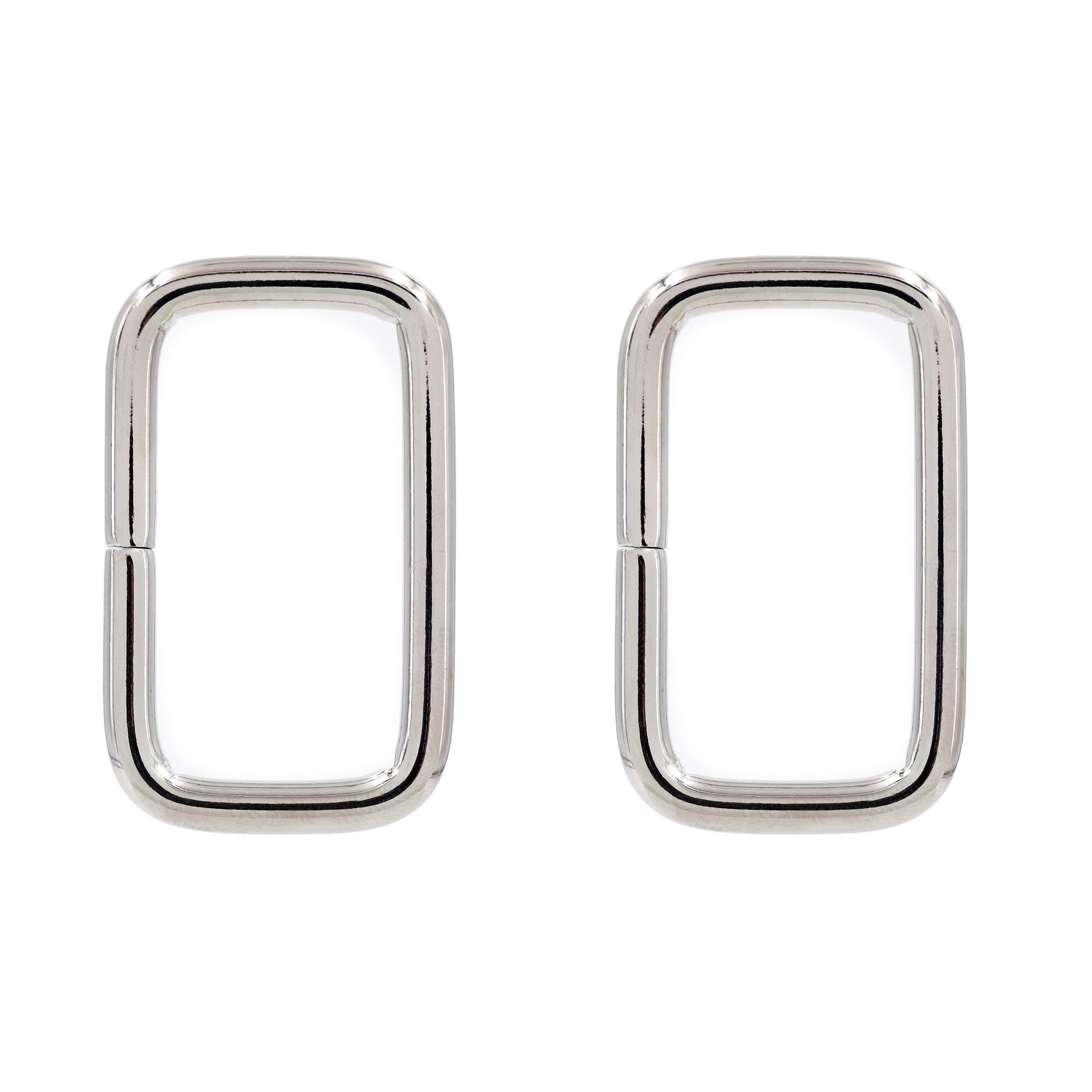 Rhodium Rectangle Rings, 2ct. by Bead Landing™